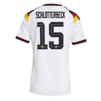 Camiseta Alemania Nico Schlotterbeck #15 Primera Equipación Replica Mundial 2026 para mujer mangas cortas